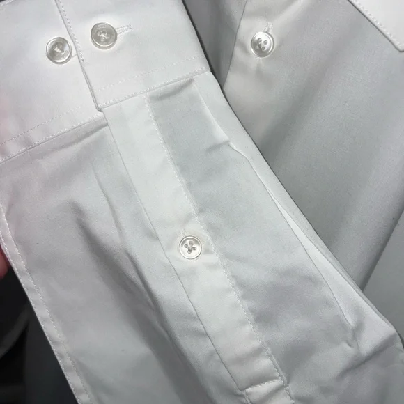 Calvin Klein Men’s Dress Shirt Bundle 3 Pack 16.5 34/35 L Stretch White Black - Picture 9 of 15